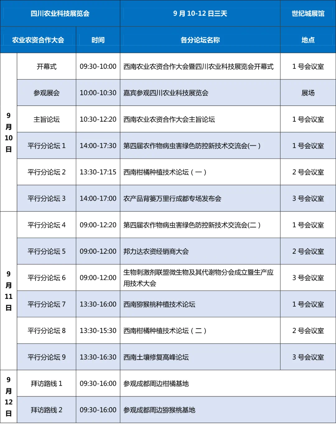 9月和我在成都街头走一走，一起参加西南农业农资合作大会吧！